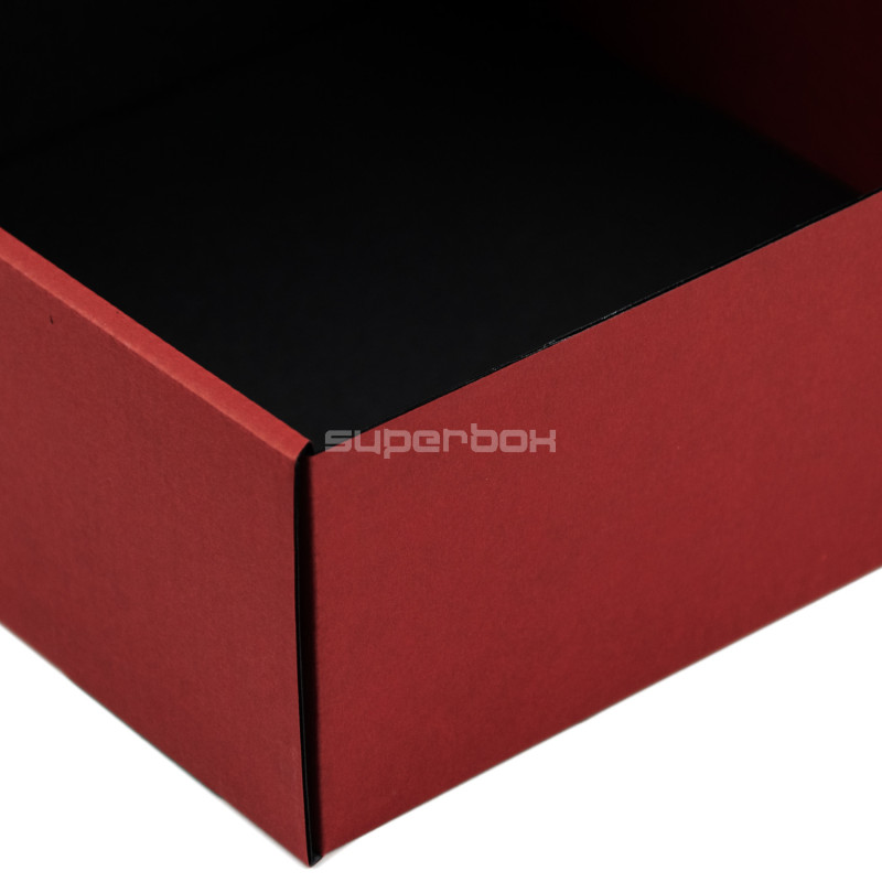 Bright Red Box with a PVC Window for Packing Sauce Jars