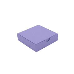 Fliederfarbene quadratische Kartonschachtel | 110x110x30 mm | Superbox