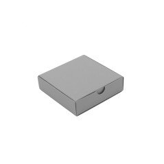 Graue quadratische Kartonschachtel | 110x110x30 mm | Superbox