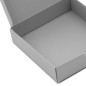 Graue quadratische Kartonschachtel | 110x110x30 mm | Superbox