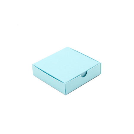 Blaue quadratische Kartonschachtel | 110x110x30 mm | Superbox