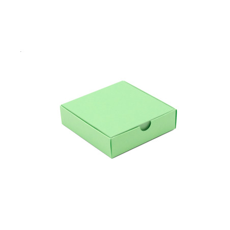 Grüne quadratische Kartonschachtel | 110x110x30 mm | Superbox