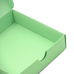 Grüne quadratische Kartonschachtel | 110x110x30 mm | Superbox