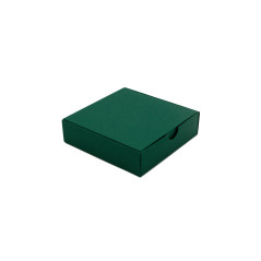 Kleine dunkelgrüne Schmuckschachtel | 110x110x30 mm | Superbox