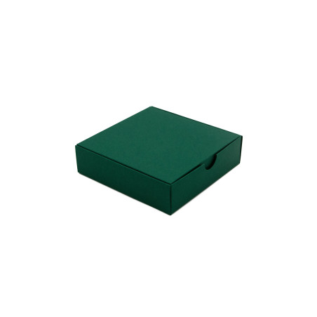 Kleine dunkelgrüne Schmuckschachtel | 110x110x30 mm | Superbox