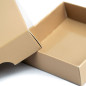 Kleine Quadratische Sandfarbene Kartonschachtel | 65x65x20 mm