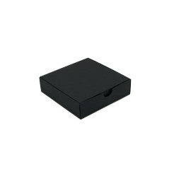 Schwarze quadratische Kartonschachtel | 110x110x30 mm | Superbox