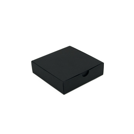 Schwarze quadratische Kartonschachtel | 110x110x30 mm | Superbox