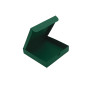 Dunkelgrüne quadratische Kartonschachtel | 150x150x30 mm | Superbox