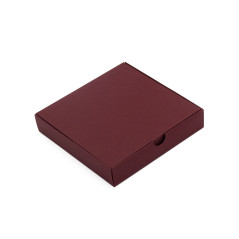 Bordeauxrote Kartonschachtel | 150x150x30 mm | Superbox