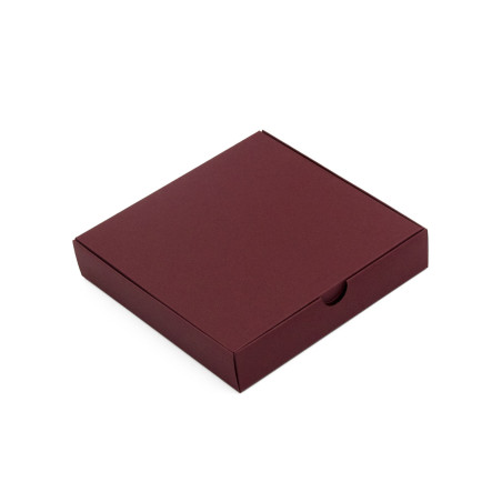 Bordeauxrote Kartonschachtel | 150x150x30 mm | Superbox