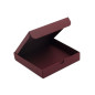 Bordeauxrote Kartonschachtel | 150x150x30 mm | Superbox