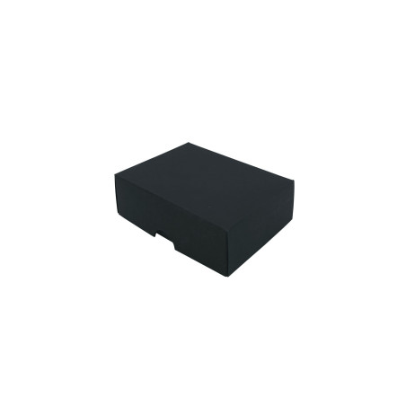 Schwarze zweiteilige Kartonschachtel | 95x70x30 mm | Superbox