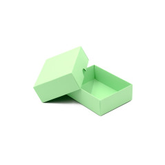 Zweiteilige kleine rechteckige Geschenkbox in smaragdgrün aus Karton