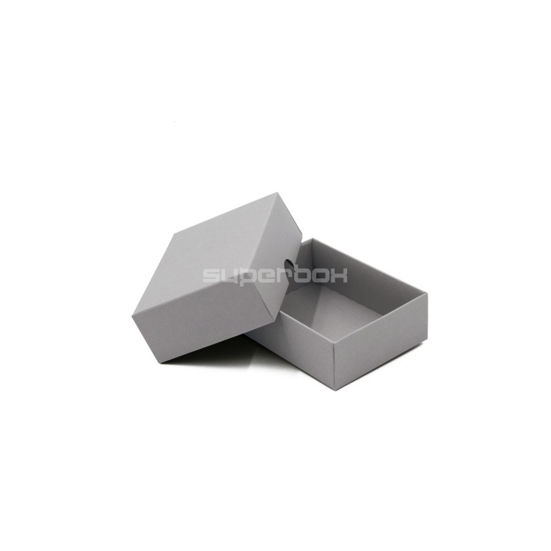 Grey Color 2-PC Small Rectangle Gift Box from Cardboard Grey Color 2-PC Small Rectangle Gift Box from Cardboard