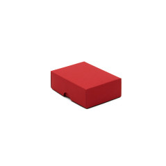 Rote zweiteilige Karton-Geschenkbox | 95x70x30 mm | Superbox