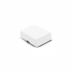 Weiße zweiteilige Karton-Geschenkbox | 95x70x30 mm | Superbox