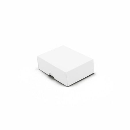 Weiße zweiteilige Karton-Geschenkbox | 95x70x30 mm | Superbox