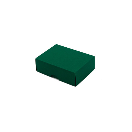 Dunkelgrüne kleine Schmuckschachtel | 95x70x30 mm | Superbox