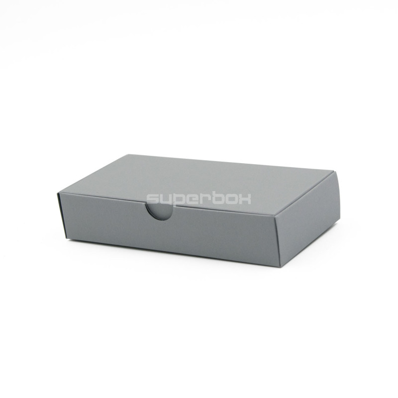 Graue längliche Kartonschachtel | 150x70x30 mm | Superbox