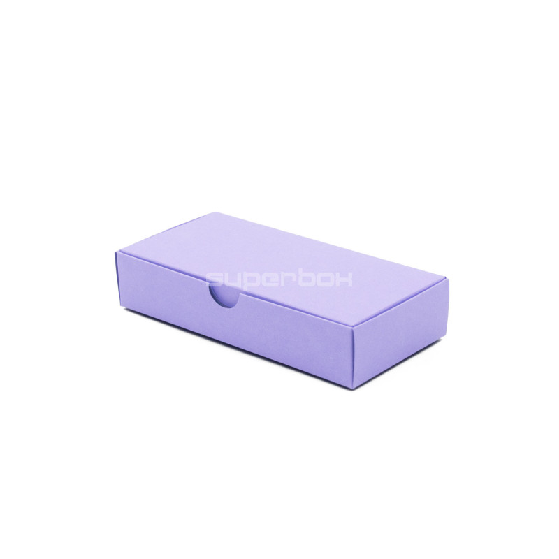 Fliederfarbene längliche Kartonschachtel | 150x70x30 mm | Superbox