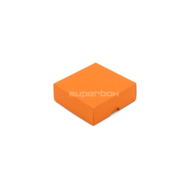 Zweiteilige Kleine Orange Schachtel | 90x90x30 mm | Superbox
