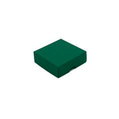 Kleine Quadratische Dunkelgrüne Karton-Geschenkbox | 90x90x30 mm