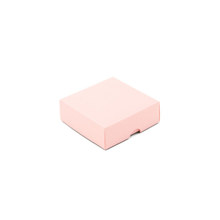 Rosa Zweiteilige Quadratische Geschenkbox | 90x90x30 mm | Superbox