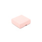 Rosa Zweiteilige Quadratische Geschenkbox | 90x90x30 mm | Superbox
