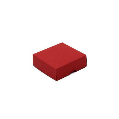 Rote Zweiteilige Quadratische Geschenkbox | 90x90x30 mm | Superbox
