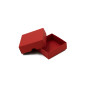 Rote Zweiteilige Quadratische Geschenkbox | 90x90x30 mm | Superbox