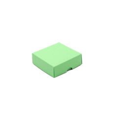 Grüne Zweiteilige Quadratische Geschenkbox | 90x90x30 mm | Superbox