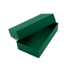 Dunkelgrüne zweiteilige Karton-Geschenkbox