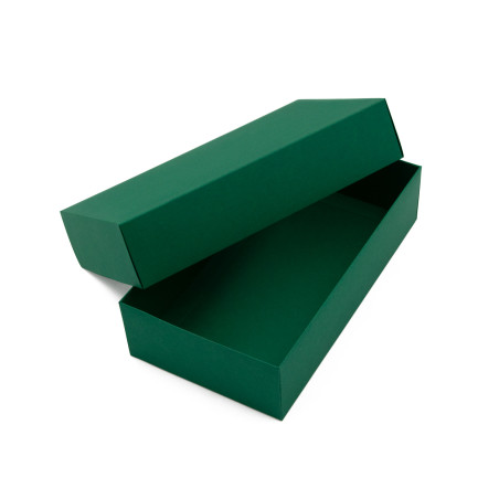 Dunkelgrüne zweiteilige Karton-Geschenkbox