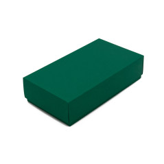 Dunkelgrüne Box mit Deckel für Macarons | 200x110x50 mm | Superbox