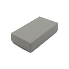 Kleine graue Box mit Deckel für Macarons | 200x110x50 mm | Superbox