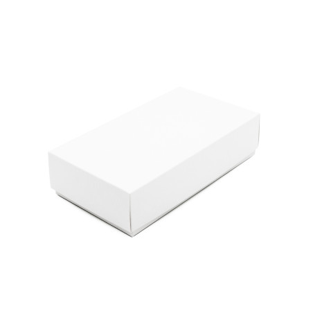 Weiße zweiteilige Kartonschachtel | 200x110x50 mm | Superbox