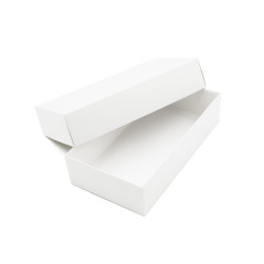 Weiße zweiteilige Geschenkbox für Macarons