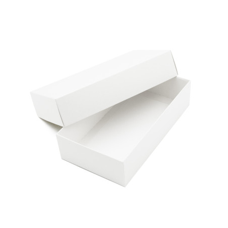 Weiße zweiteilige Geschenkbox für Macarons