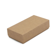 Braune zweiteilige Geschenkbox für Handarbeiten | 200x110x50 mm