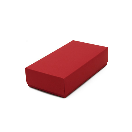 Rote Schachtel mit Deckel für Macarons | 200x110x50 mm | Superbox