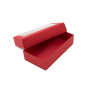 Rote zweiteilige Schachtel mit Fenster | 200x110x50 mm | Superbox