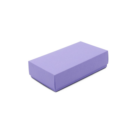 Lila Box mit Deckel für Macarons | 200x110x50 mm | Superbox
