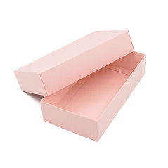 Hellrosa zweiteilige Karton-Geschenkbox