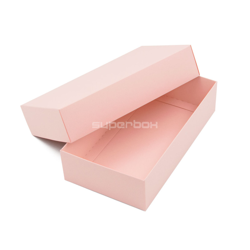 Hellrosa zweiteilige Karton-Geschenkbox Hellrosa zweiteilige Karton-Geschenkbox
