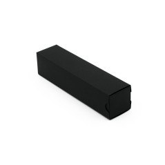 Schwarze Schiebeschachtel aus Karton | 40x40x180 mm | Superbox
