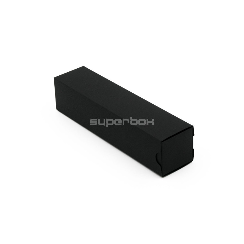 Schwarze Schiebeschachtel aus Karton | 40x40x180 mm | Superbox