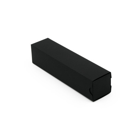 Schwarze Schiebeschachtel aus Karton | 40x40x180 mm | Superbox