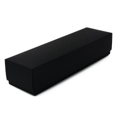 Längliche Schwarze Schachtel mit Deckel | 250x70x50 mm | Superbox