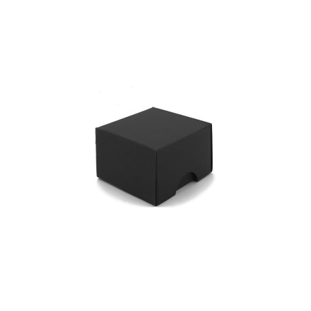 Kleine schwarze zweiteilige quadratische Box | 45x45x30 mm | Superbox